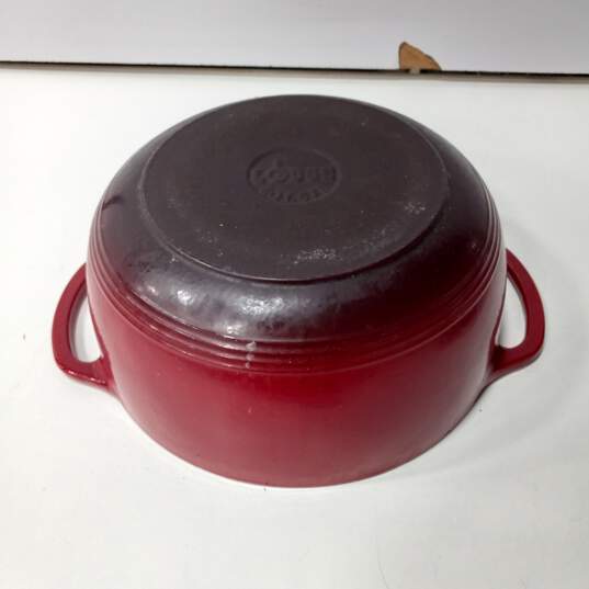 Lodge Red Enameled Cast Iron Dutch Oven image number 3