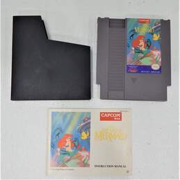 The Little Mermaid Nintendo NES Game and Manual No Box