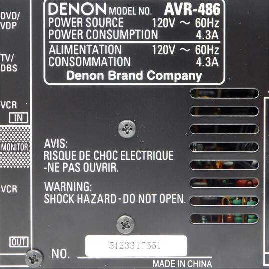 Denon AVR-486S 7.1-Channel Home Theater Receiver image number 8