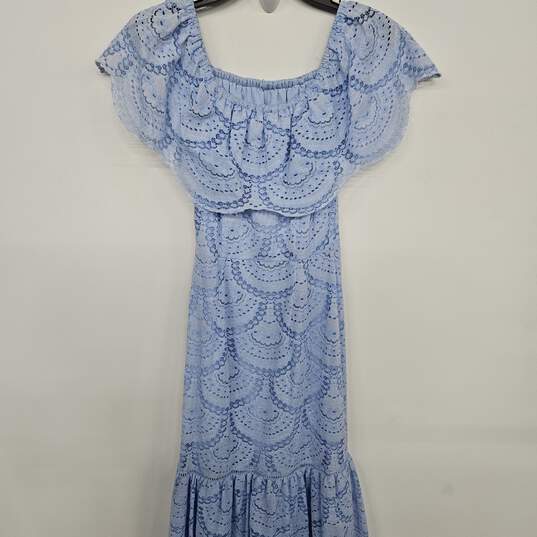 Blue Lace Maxi Dress image number 2