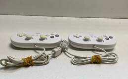 Set Of 2 Nintendo Wii Classic Controllers- White