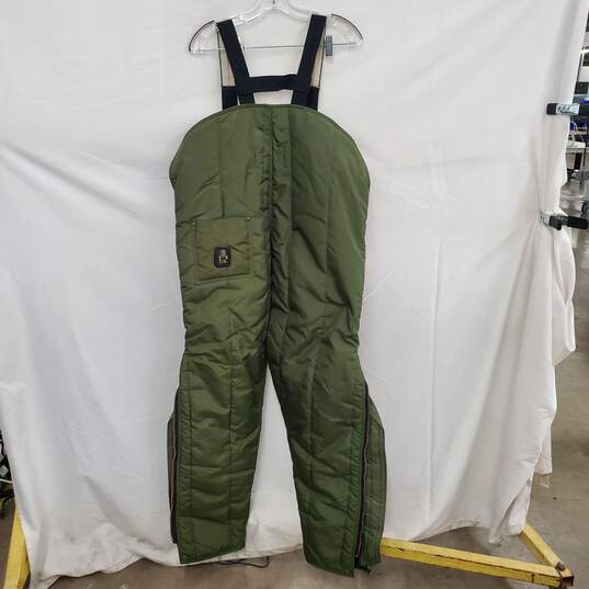 RefrigiWear Extreme Hybrid Double Insulated Green Iron Tuff Bib Overalls Size L/G image number 1