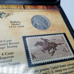 Old West Coin & Stamp Collection 1908-1936 Nickel Coin / Stamp alternative image
