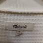 Madewell Women's Cream Mockneck Waffle Knit Sweatshirt Size M image number 4