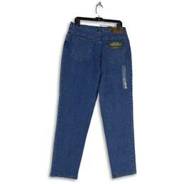 NWT Lauren Jeans Co. Womens Blue Denim Stretch Classic Fit Straight Jeans Sz 14 alternative image
