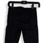 Womens Black Elastic Waist Pockets Stretch Pull-On Capri Leggings Size XS image number 4