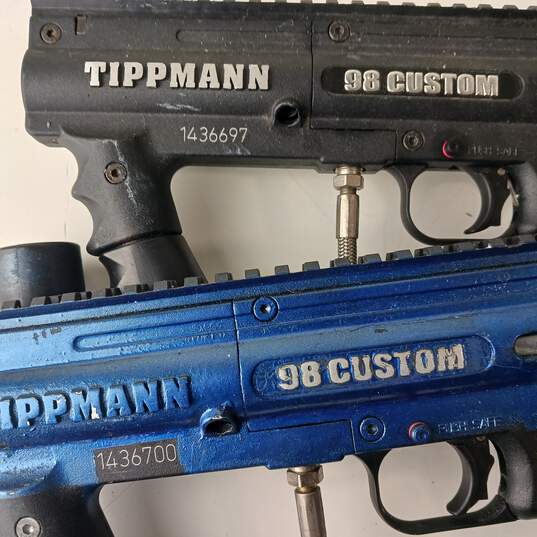 Pair of Tippman 98 Custom Paintball Markers image number 4