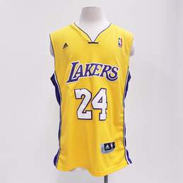 Adidas Men's L..A. Lakers Bryant #24 Gold Jersey Sz. M