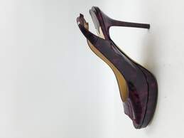 Jimmy Choo Plum Patent Slingback Sandals Women's 6 alternative image