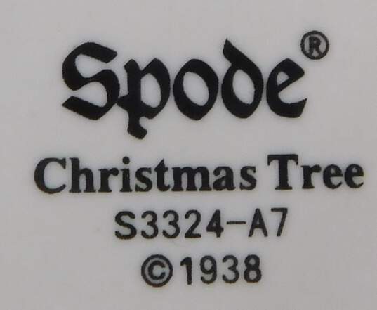 Spode Christmas Tree Shaped Dish Candy Plates Set of 2 IOB image number 4