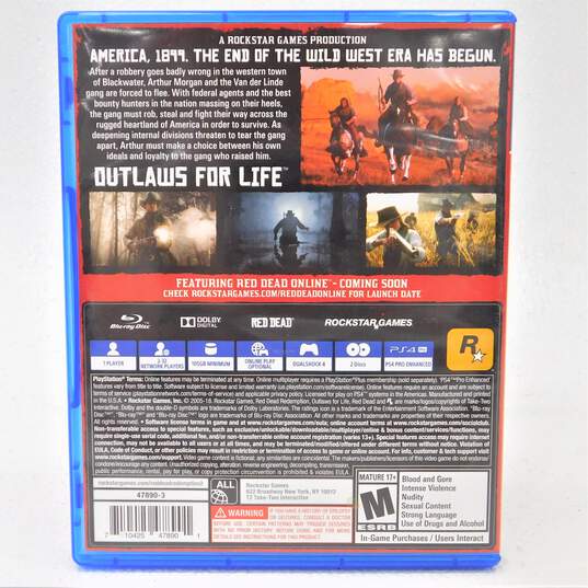 Red Dead Redemption 2 Sony PlayStation 4 PS4 CIB image number 6