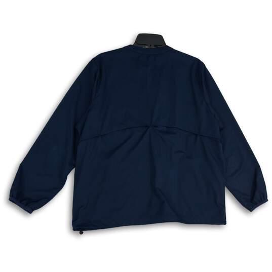 Carhartt Womens Navy Blue Long Sleeve Slash Pocket Full-Zip Jacket Size XL image number 2