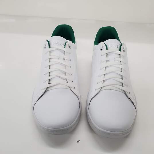 Lacoste Women's 'Hydez' White Leather Padded Collar Tennis Shoes Size 11.5 image number 2