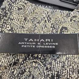 Tahari Women Gold/Black Sheath Dress Sz 2P NWT alternative image