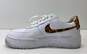 Nike AF 1 Low Pixel SE Women's White Sneakers with Leopard Print Swoosh Sz. 8.5 image number 2
