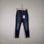 NWT Womens Button Fly Distressed High Rise Ankle Skinny Leg Jeans Size 3/25 image number 1