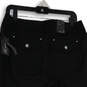 NWT Womens Black Flat Front Ruched Ankle Drawstring Capri Pants Size 8 image number 4