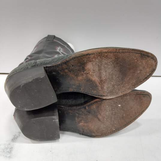 Abilene Men's Black Leather Western Boots Size 11D image number 4