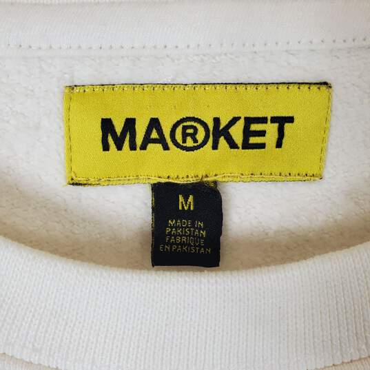 Market Men Ivory Cotton Sweatshirt Sz M image number 2