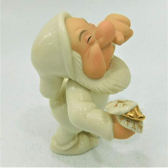 Disney Lenox Snow White Sneezy's Sparkling Blossoms Gold Accent Figurine IOB image number 4