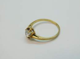Vintage 10K Yellow Gold Spinel Solitaire Ring 2.0g alternative image