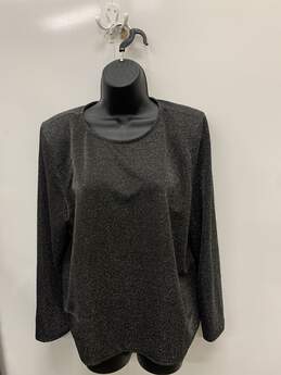 Women's NWT Deep Black Stencil SZ P/XL Long Sleeve Sweater