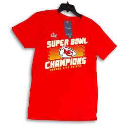 NWT Unisex Red Team Roster Kansas City Chiefs Super Bowl LIV T-Shirt Size M