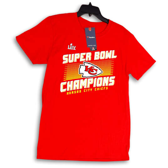 NWT Unisex Red Team Roster Kansas City Chiefs Super Bowl LIV T-Shirt Size M image number 1