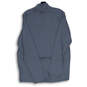 Mens Gray Long Sleeve Mock Neck 1/2 Zip Pullover Activewear Top Size XL image number 2