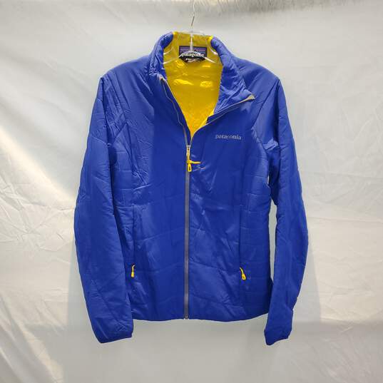 Patagonia Full Zip Blue & Yellow Jacket Women's Size S image number 1