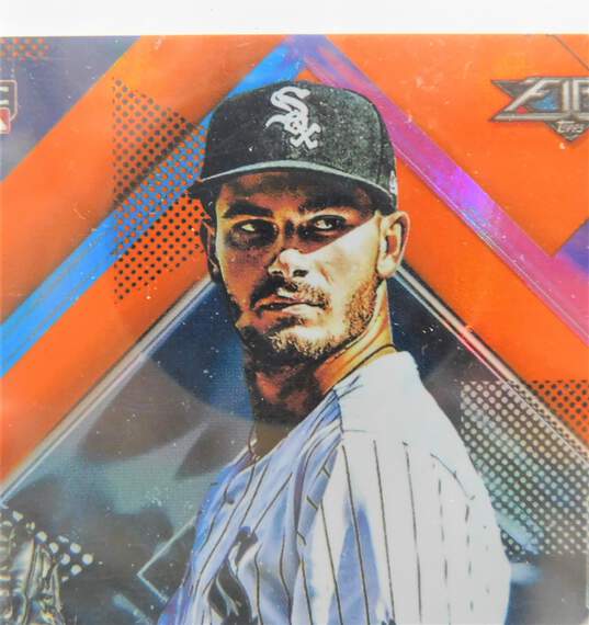 2020 Dylan Cease Topps Fire Rookie Orange /299 Chicago White Sox image number 3