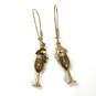 Designer Betsey Johnson Gold-Tone Glasses Flutes Bubbles Drop Earrings image number 4