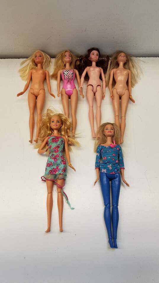 Mattel Barbie Bundle Lot of 6 Dolls image number 1