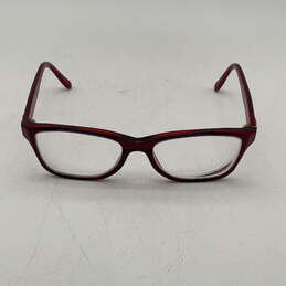 Womens Berry Laminate 5532 Full Rim Rectangular Eyeglasses Frame With Case alternative image