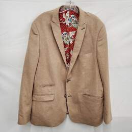 Paisley & Gray MN's Ashton Slim Fit Wool Blend Beige Jacket Sz. 46