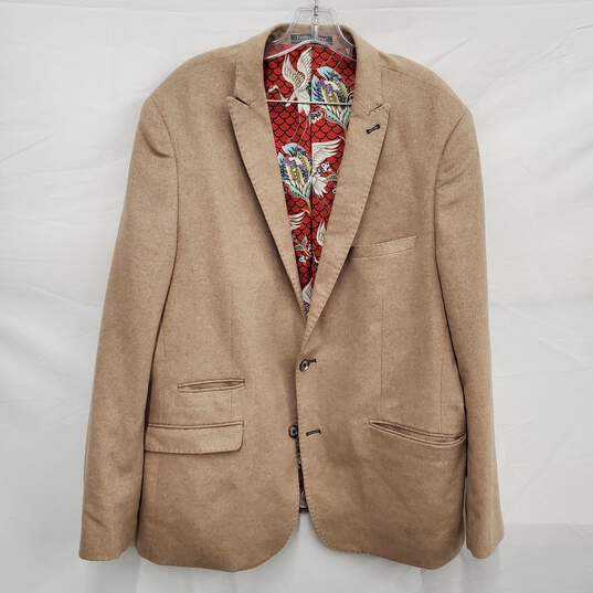 Paisley & Gray MN's Ashton Slim Fit Wool Blend Beige Jacket Sz. 46 image number 1