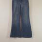 7 For All Mankind Women Flared Blue Jeans Sz 26 image number 1