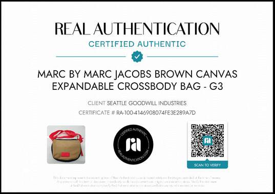 Marc by Marc Jacobs Brown Nylon Expandable Crossbody Bag image number 2