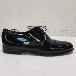 Florsheim Calipa Cap Toe Oxford Black Patent Leather Dress Shoes Men's Size 10 3E