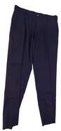 NWT Mens Blue Slash Pocket Flat Front Straight Leg Dress Pants image number 1