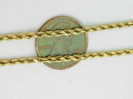 14K Gold Twisted Rope Chain Bracelet 3.5g image number 4