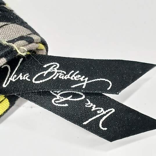 Vera Bradley Black Yellow & White Quilted Floral Pattern Makeup Bag & Wallet image number 5