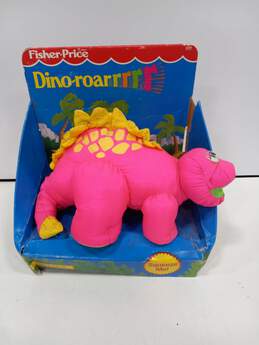 Vintage Fisher Price Dino-Roar 'Stego the Stegosaurus' Plush Toy