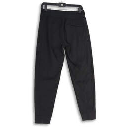Womens Black Elastic Waist Zipper Pocket Tapered Leg Jogger Pants Size 4 alternative image