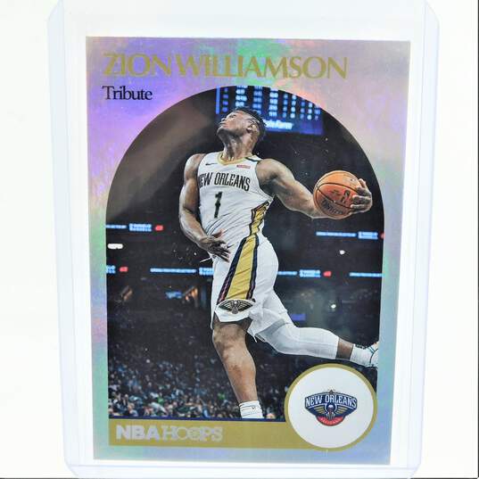 2020-21 Zion Williamson NBA Hoops Tribute New Orleans Pelicans image number 1