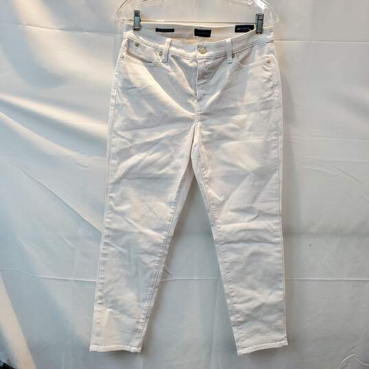 Talbots Slim Ankle White Jeans NWT Petite Size 10P image number 1