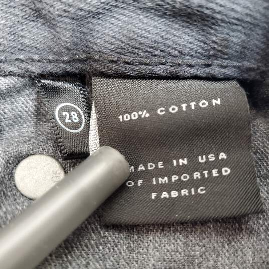 GRLFRND Mica Crop Button-Up Cotton Blue Jeans Women's 28 image number 4