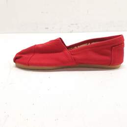Toms Classic Slip On Shoes Red 7.5 alternative image