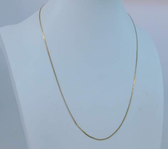 Fancy 14k Yellow Gold Chain Necklace 3.7g image number 2
