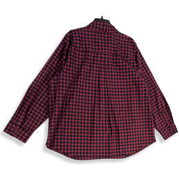 NWT Womens Red Black Plaid Long Sleeve Spread Collar Button-Up Shirt Sz 18 alternative image